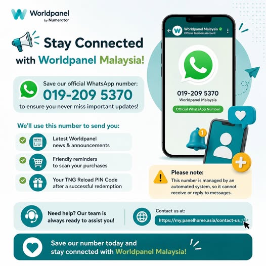 Worldpanel Malaysia Official WhatsApp Number
